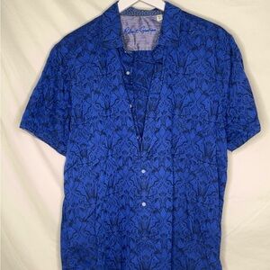 Robert Graham Royal Blue Casual Button Down Shirt